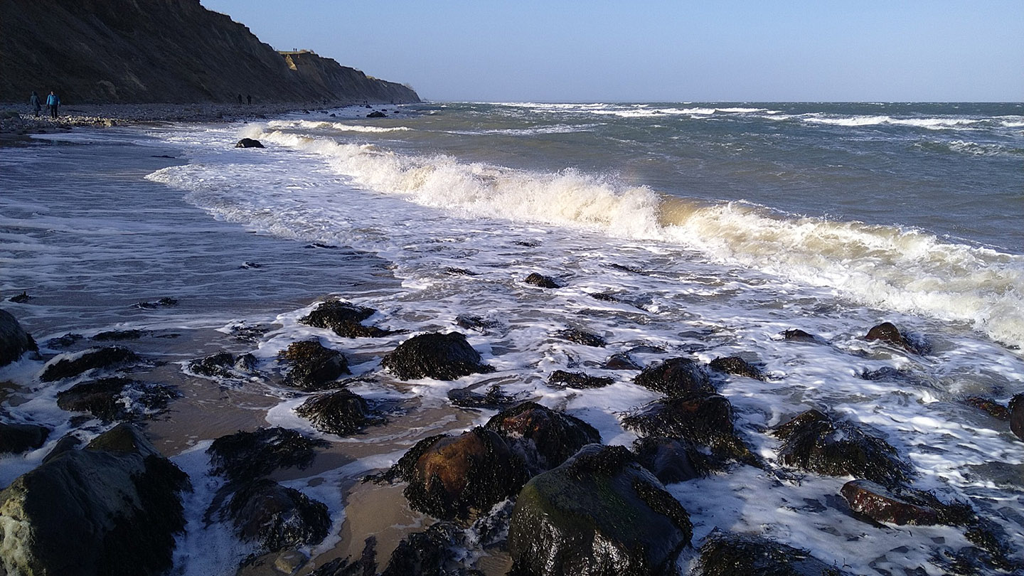 Baltic Sea, cliffs and stones